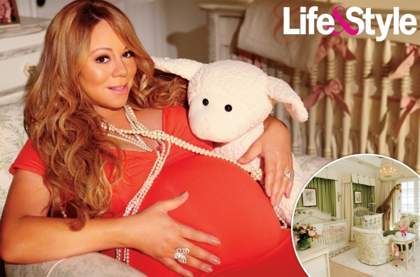mariah carey pregnant belly. Mariah Carey Bares Her