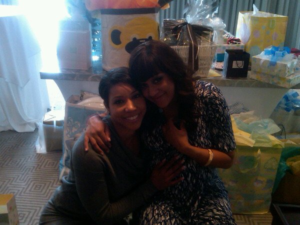 tia mowry baby shower. tia mowry baby shower pictures. Tia Mowry and Jeanette Jenkins